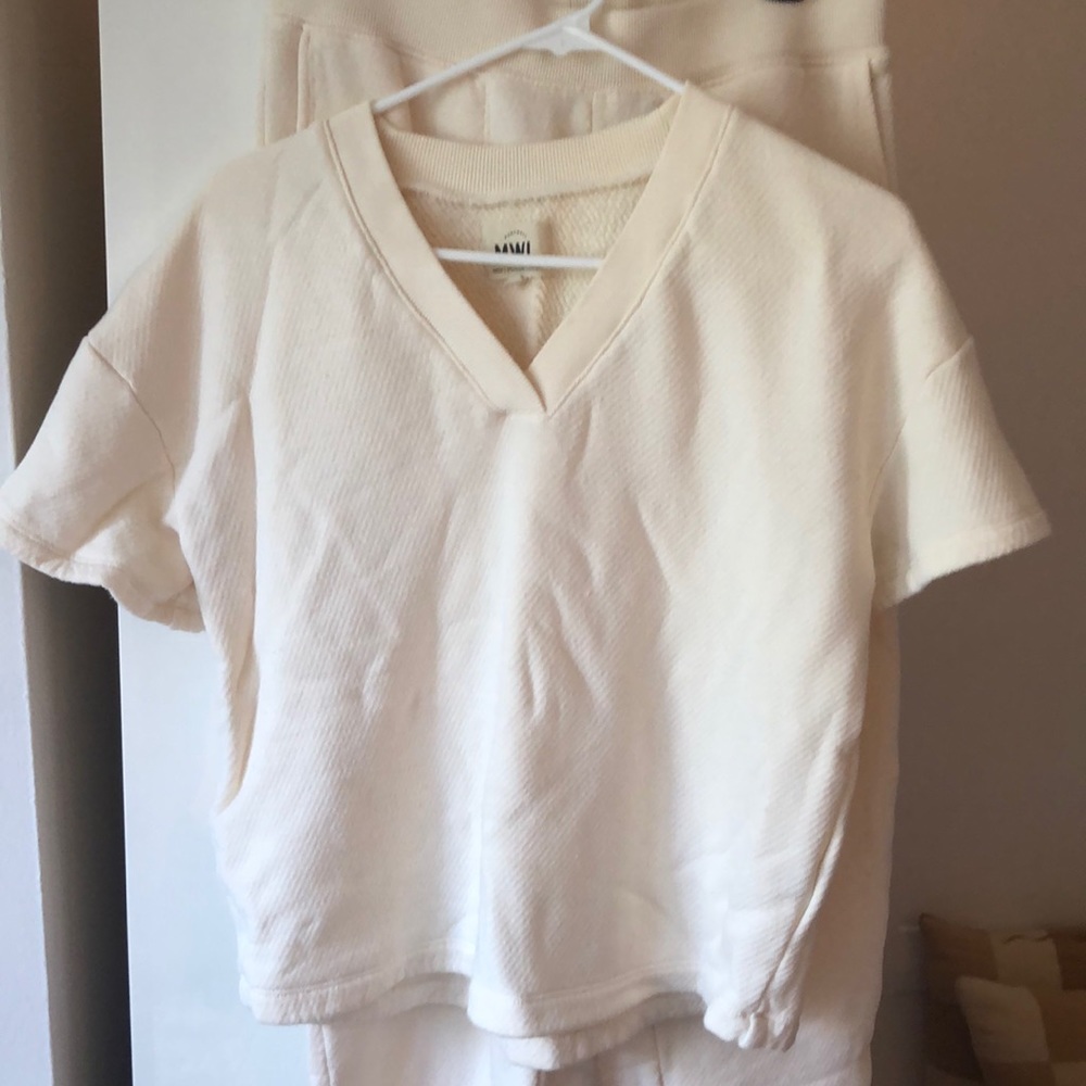 Madewell French Terry Top and Cropped Pants